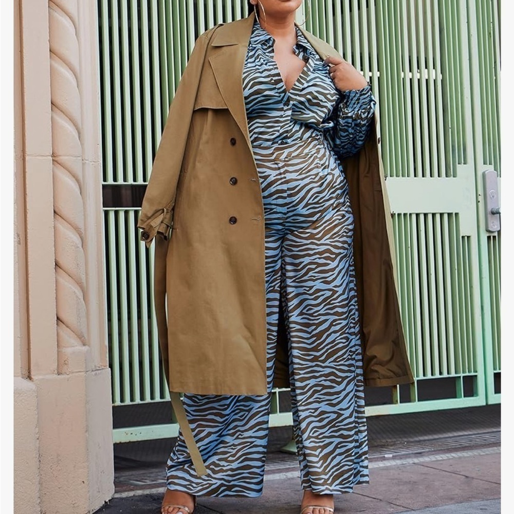 The Drop Women's Animal Print High Waisted Wide Leg Pant by @frankietavares new